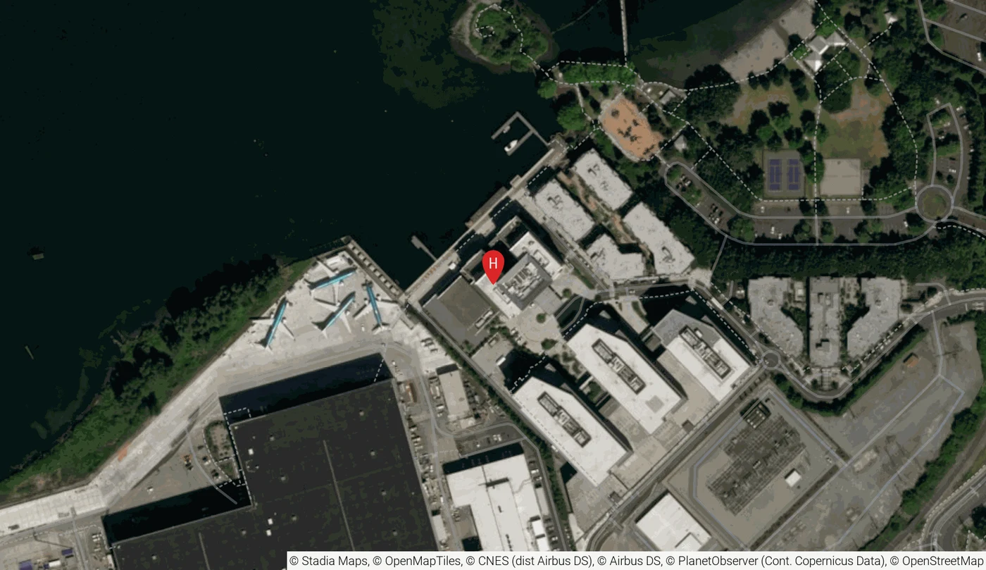 Hyatt Regency Lake Washington 的位置：Renton 的 Southport 园区、华盛顿湖南岸